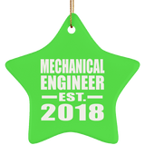 Mechanical Engineer Established EST. 2018 - Star Ornament
