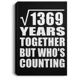 37th Anniversary Square Root of 1369 Years Who's Counting - Canvas Portrait