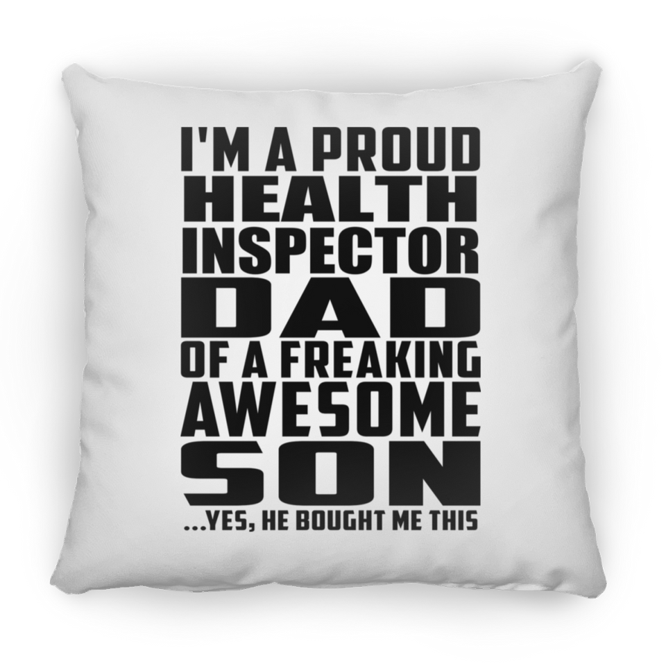 Proud Health Inspector Dad Of Awesome Son - Throw Pillow