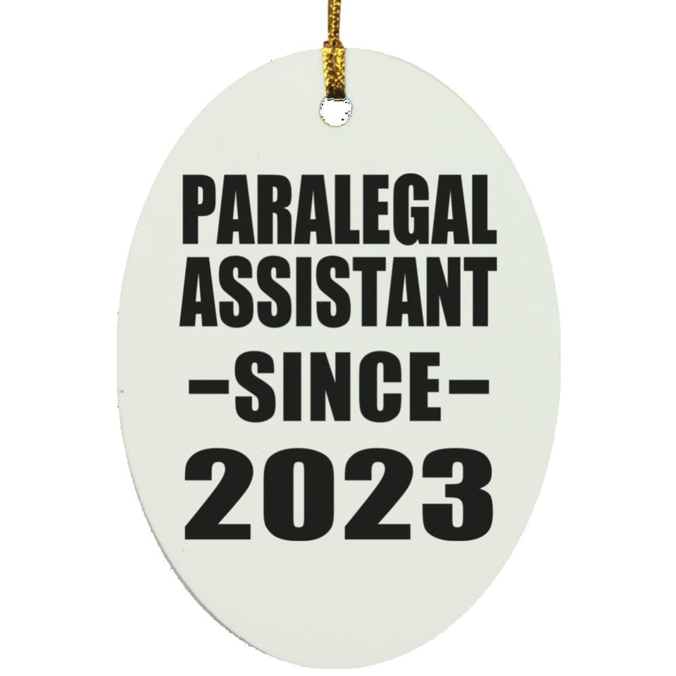 Paralegal Assistant Since 2023 - Oval Ornament
