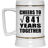 29th Anniversary Cheers To Square Root of 841 Years Together - Beer Stein