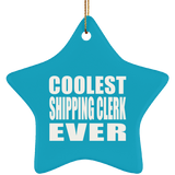 Coolest Shipping Clerk Ever - Star Ornament