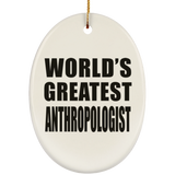 World's Greatest Anthropologist - Oval Ornament