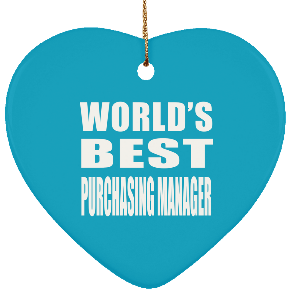 World's Best Purchasing Manager - Heart Ornament