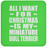 All I Want For Christmas Is My Miniature Bull Terrier - Coaster