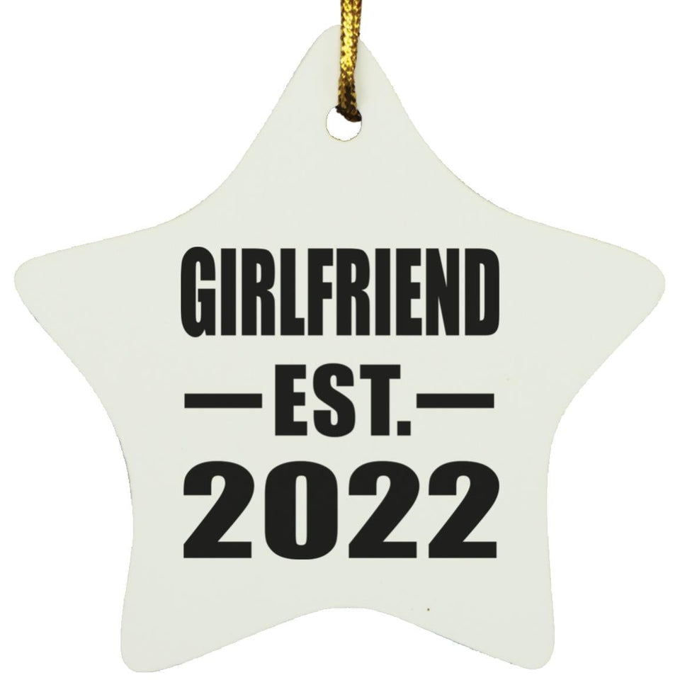 Girlfriend Established EST. 2022 - Star Ornament