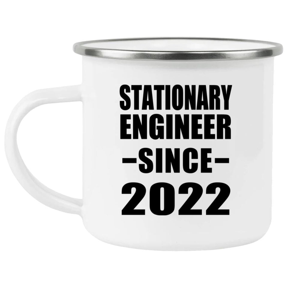 Stationary Engineer Since 2022 - 12oz Camping Mug