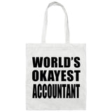 World's Okayest Accountant - Tote Bag White