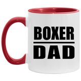 Boxer Dad - 11oz Accent Mug Red