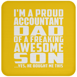 Proud Accountant Dad Of Awesome Son - Coaster