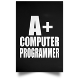 A+ Computer Programmer - Poster Portrait