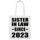Sister In Law Since 2023 - Tote Bag White