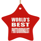 World's Best Photojournalist - Star Ornament