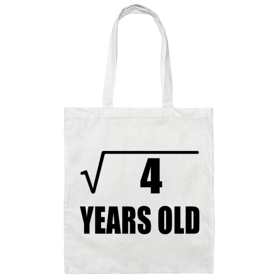 2nd Birthday Square Root of 4 Years Old - Tote Bag White