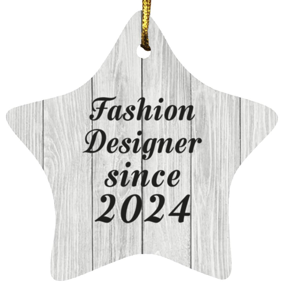 Fashion Designer Since 2024 - Star Ornament F