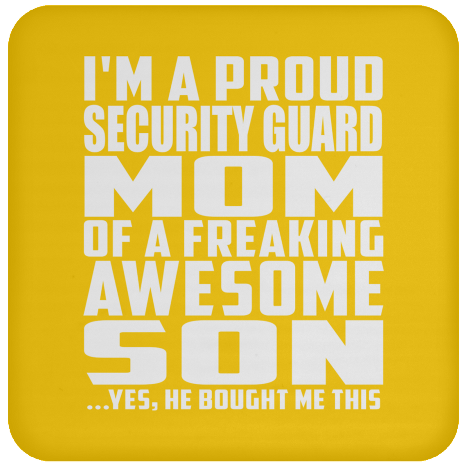 Proud Security Guard Mom Of Awesome Son - Drink Coaster