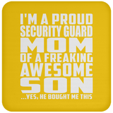 Proud Security Guard Mom Of Awesome Son - Drink Coaster