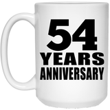 54th Anniversary 54 Years - 15 Oz Coffee Mug
