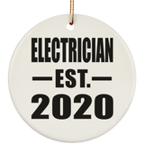 Electrician Established EST. 2020 - Circle Ornament
