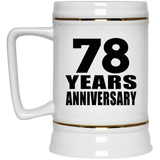 78th Anniversary 78 Years - Beer Stein