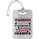 Warning This Girl Is Protected By A Crazy Grandpa - Luggage Bag Tag