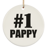 Number One #1 Pappy - Circle Ornament