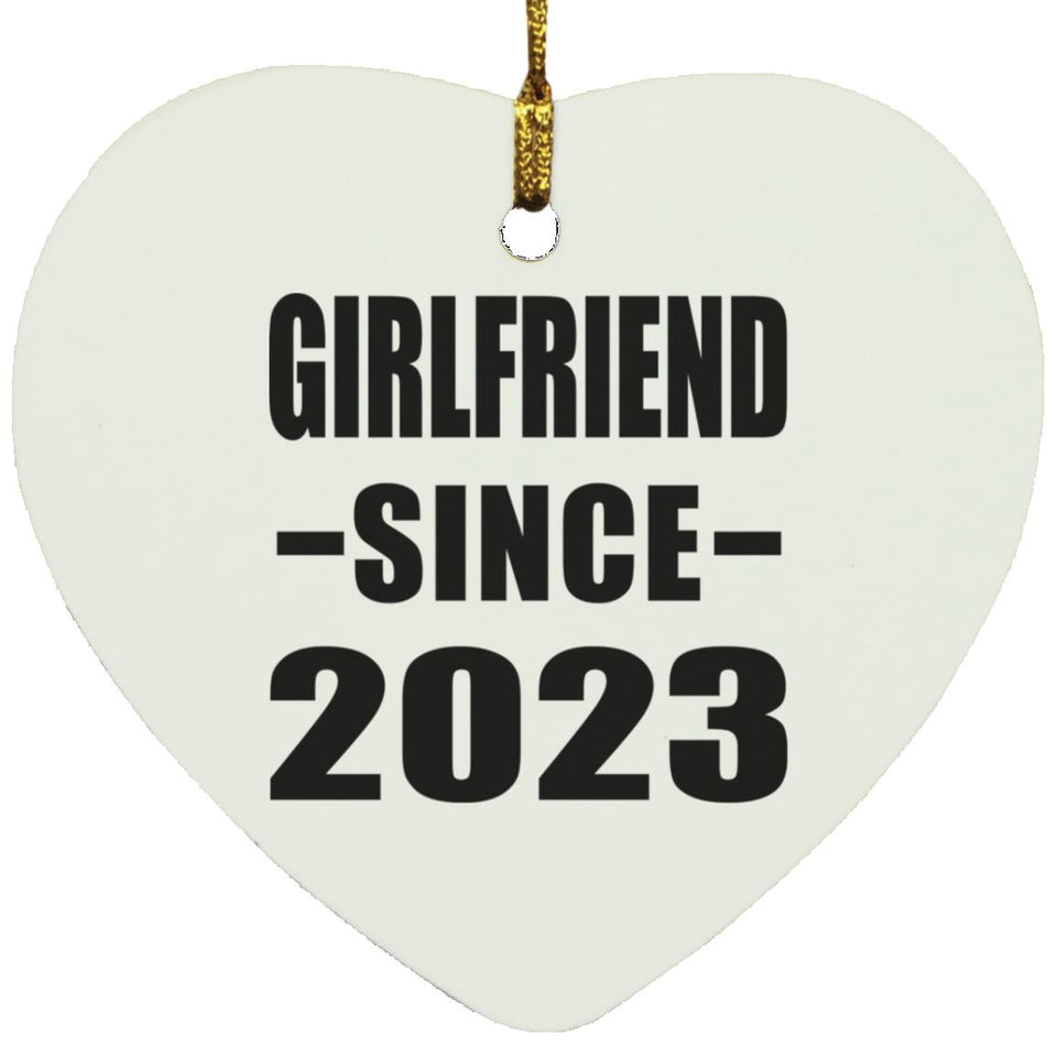 Girlfriend Since 2023 - Heart Ornament