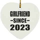 Girlfriend Since 2023 - Heart Ornament