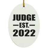 Judge Established EST. 2022 - Oval Ornament