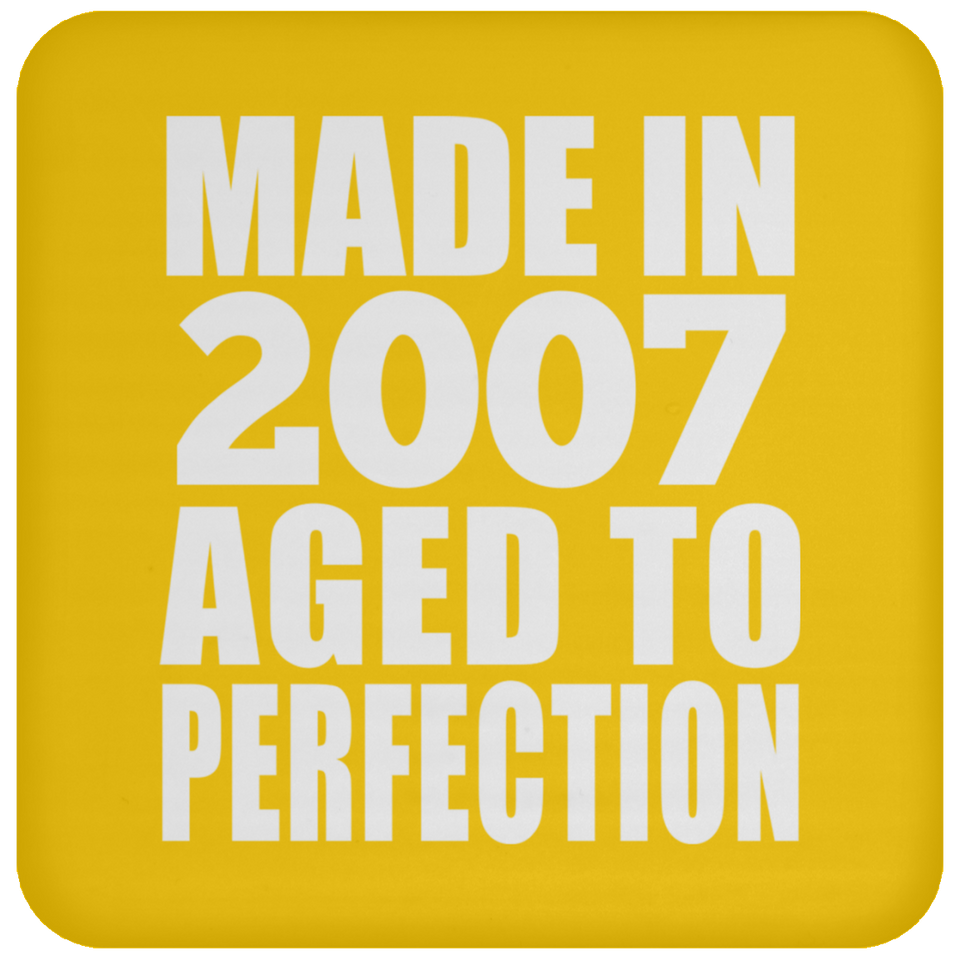 17th Birthday Made In 2007 Aged to Perfection - Coaster