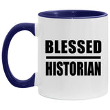 Blessed Historian - 11oz Accent Mug Purple