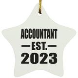 Accountant Established EST. 2023 - Star Ornament