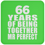 66th Anniversary 66 Years Of Being Mr Perfect - Drink Coaster