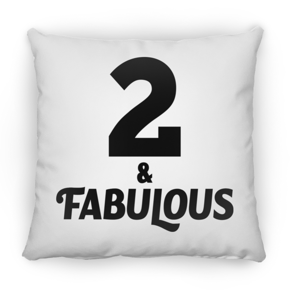 2nd Birthday 2 & Fabulous - Throw Pillow