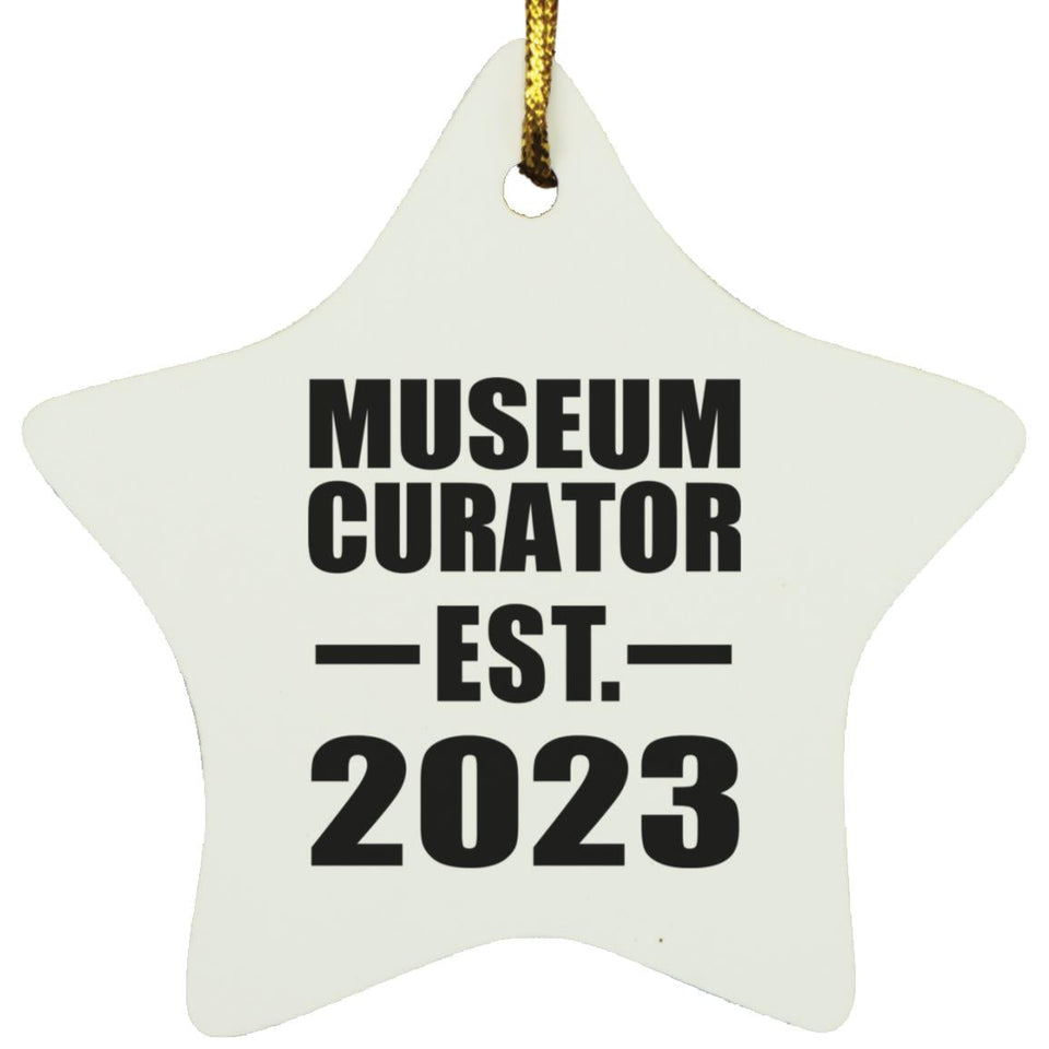 Museum Curator Established EST. 2023 - Star Ornament