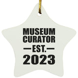 Museum Curator Established EST. 2023 - Star Ornament
