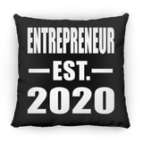 Entrepreneur Established EST. 2020 - Throw Pillow Black