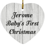 Jerome Baby's First Christmas - Heart Ornament F
