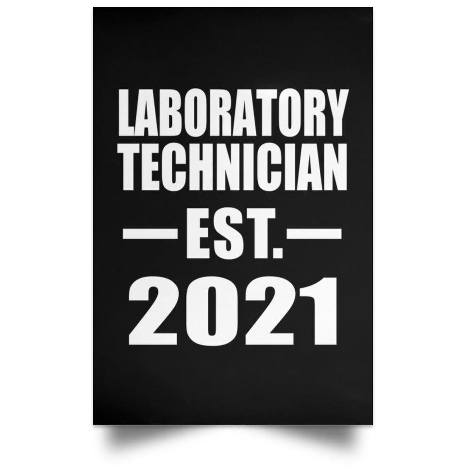 Laboratory Technician Established EST. 2021 - Poster Portrait