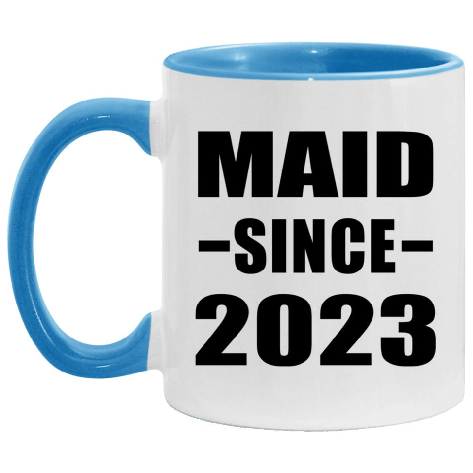 Maid Since 2023 - 11oz Accent Mug Blue
