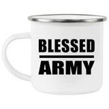 Blessed Army - 12oz Camping Mug