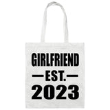 Girlfriend Established EST. 2023 - Tote Bag White