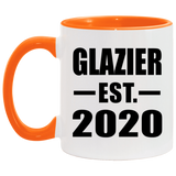 Glazier Established EST. 2020 - 11oz Accent Mug Orange
