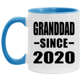 Granddad Since 2020 - 11oz Accent Mug Blue