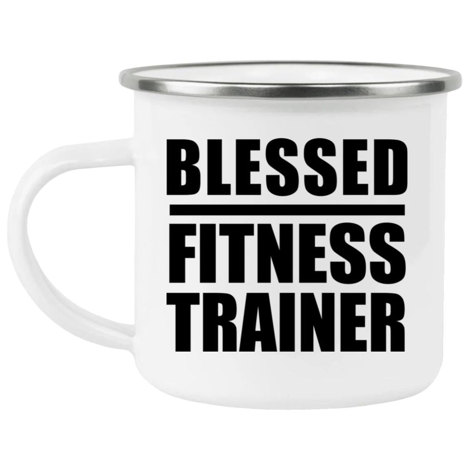 Blessed Fitness Trainer - 12oz Camping Mug