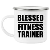Blessed Fitness Trainer - 12oz Camping Mug