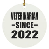 Veterinarian Since 2022 - Circle Ornament