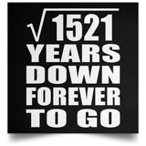 39th Anniversary Square Root of 1521 Years Down Forever To Go - Poster Square
