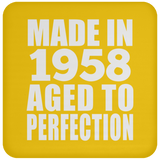 66th Birthday Made In 1958 Aged to Perfection - Drink Coaster