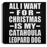 All I Want For Christmas Is My Catahoula Leopard Dog - Canvas Square